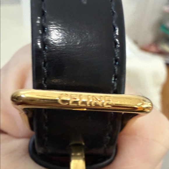 Celine Black Crossbody Bag with Gold Accent - Picture 10 of 10